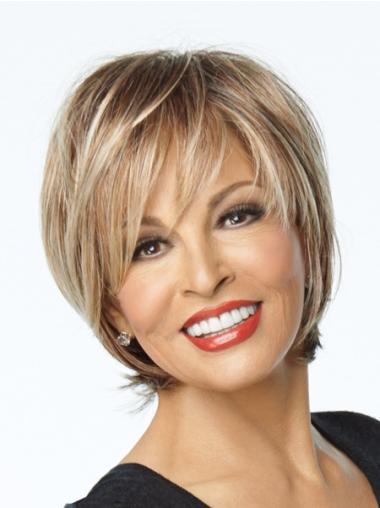 Short Straight Hair Wigs Blonde Straight Durable Synthetic Short Wigs