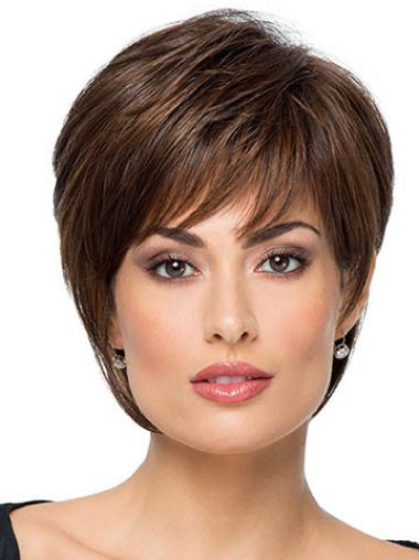 Straight Short Wigs Convenient 8 Inches Synthetic Best Rated Short Wigs