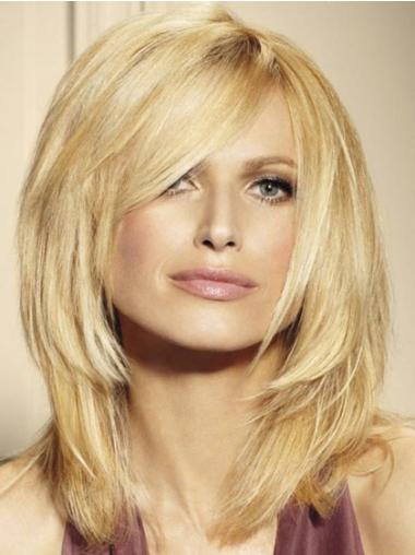 Shoulder Length Human Hair Wigs Amazing Shoulder Length Layered Blonde Lace Front Wigs Human Hair