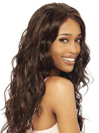 Long Brown Human Hair Wigs Soft Wavy Brown Lace Front African American Black Women Wigs Human Hair