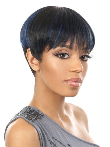 Synthetic Wigs Online Synthetic Boycuts Capless Wig For Black Womens