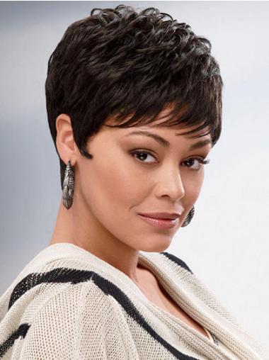 Short Wavy Wigs Wavy Capless 8 Inches Wigs For Black Women Synthetic Hair