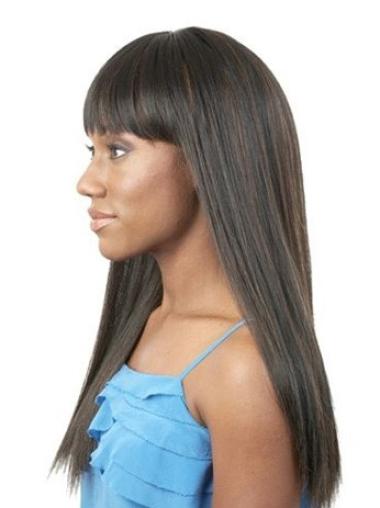 Long Straight Best Wig Good Straight Black Synthetic Capless African American Wigs