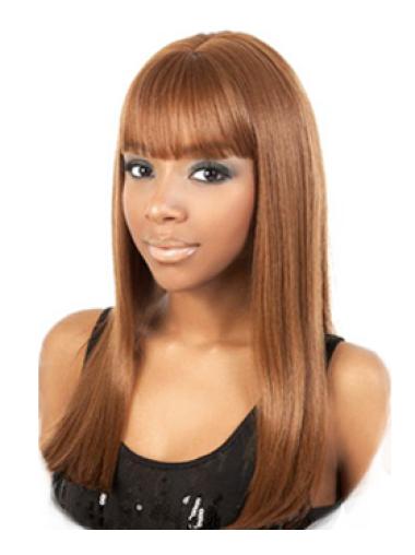 Long With Bangs Wigs Long Capless With Bangs Synthetic African American Wigs