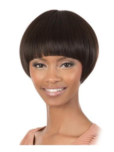 Short Pixie Cut Wigs Human Hair 8 Inches Straight African American Black Women Short Bobs