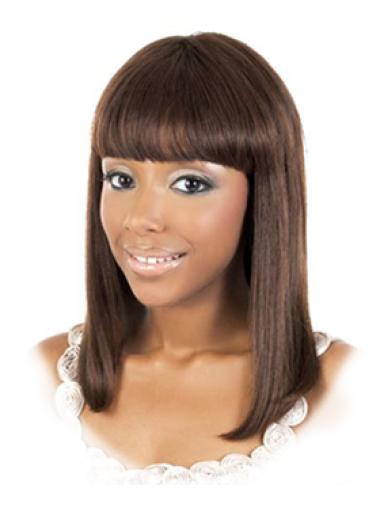 Medium Human Hair Wigs With Bangs Incredible African American Real Human Hair Wigs
