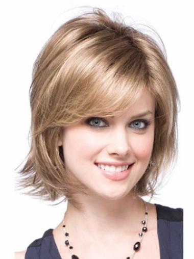 Want Wavy Wig Hairstyles Capless Layered Wavy Synthetic Best Blonde Wig