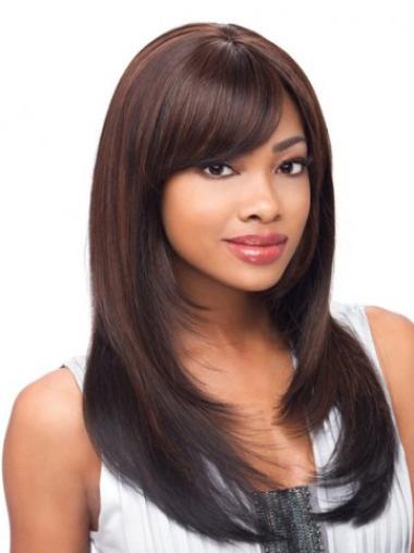 Long Layered Wigs Good Lace Front Auburn Long Wigs For African American