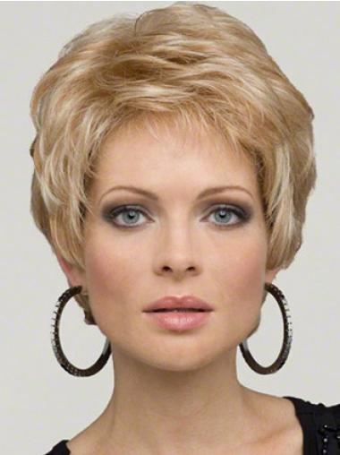 Short Wavy Wigs Short Boycuts High Quality Wigs For Cancer Patients