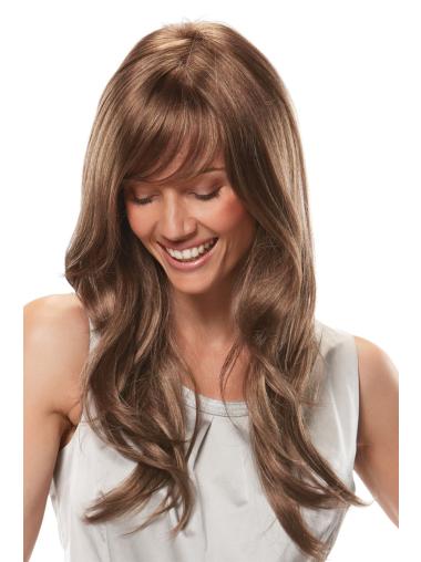 Wavy Long Wigs Amazing With Bangs Long Wavy 22 Inches Synthetic Wig With Front Lace