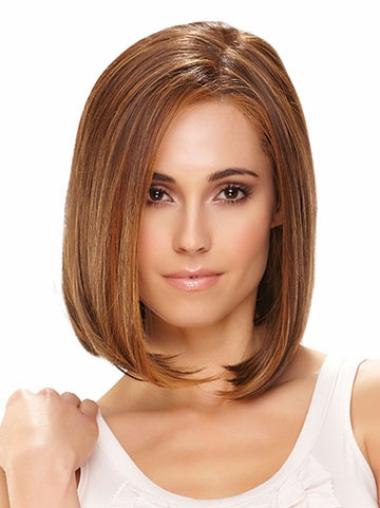 Bob Wig Wonderful Straight Synthetic Chin Length Lace Front Bob Wigs