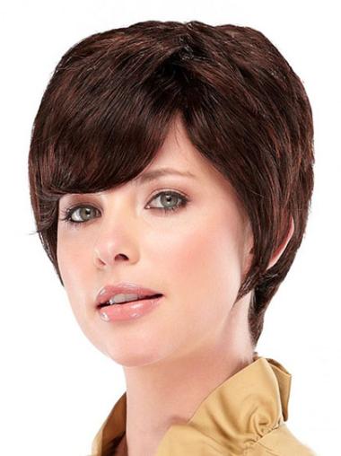 Layered Layered Wigs Sassy Cropped Layered Auburn Synthetic Capless Adjustable Wigs