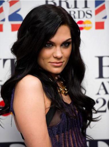 Long Wavy Wigs Without Bangs Celebrity Lace Front Wigs Black Long 16 Inches Incredible Jessie J