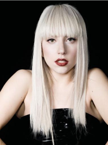 Lace Wigs Long Hair Straight Long Synthetic 18 Inches Online Buy Lady Gaga Wig