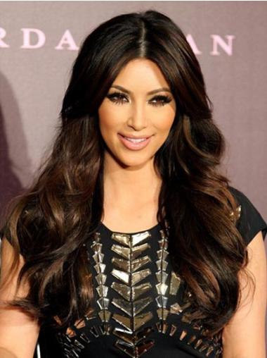 Long Black Wig Human Hair Perfect Wavy Long Without Bangs Hand Tied Human Hair Black Wigs For Sale