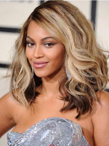 Wavy Shoulder Length Wigs Layered 14 Inches Suitable Beyonce Wigs On Sale