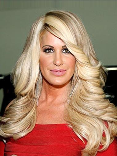 Layered Curly Wig Blonde Curly Chin Length Natural Wigs Worn By Kim Zolciak