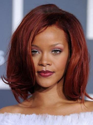 Straight Wigs Chin Length Capless Without Bangs Chin Length Great Rihanna Celebrity Inspired Wigs