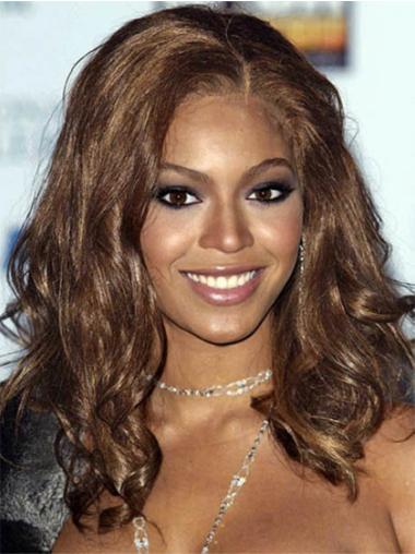 Wavy Long Wigs Brown Wavy Synthetic Beyonce Wigs