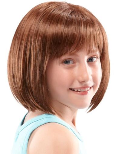 Straight Middle Synthetic Wig Fabulous Lace Front Auburn Straight Kids Wigs