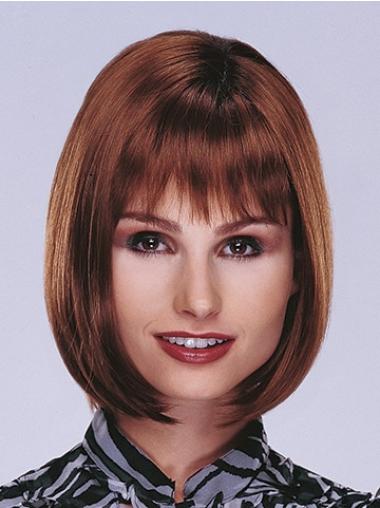 Synthetic Bob Wigs Perfect Synthetic Straight Auburn Bob Lace Wig