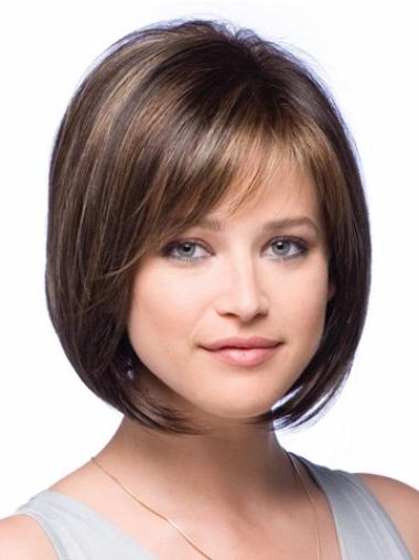Straight Bob Wig Bobs Chin Length Convenient Lace Front Petite Wigs