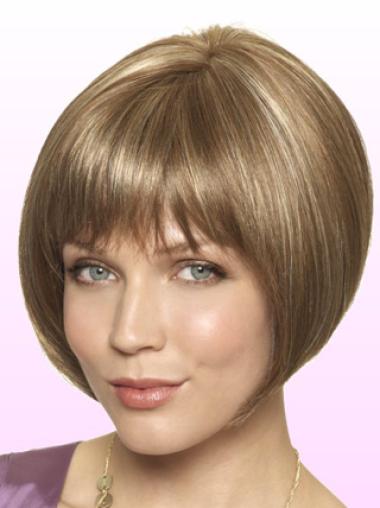Very Short Bob Wigs Blonde Suitable Bob Short Lace Front Synthetic Wigs