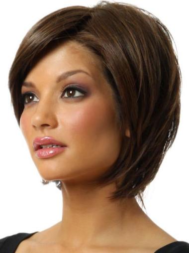 Best Bob Wigs Synthetic Incredible Brown Straight Sexy Bob Wig