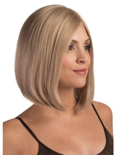 Human Hair Bobs Style Wigs Chin Length Bobs Straight Popular Lace Front Blonde Human Hair Wigs