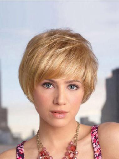 Short Bobs Wig Blonde Straight 8 Inches Capless Convenient Best Short Bob Wigs On Sale