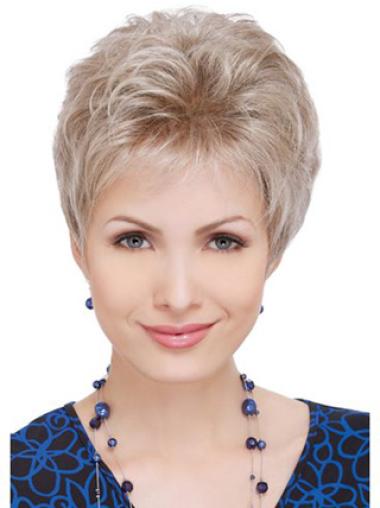 Short Wavy Wigs Classic Wavy Cropped Affordable Heat Resistant Synthetic Lace Front Wigs