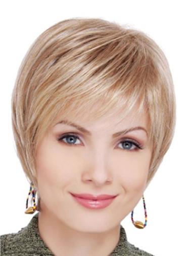 Short Layered Hair Wigs Designed Short Layered Lace Front Wig For Older Women