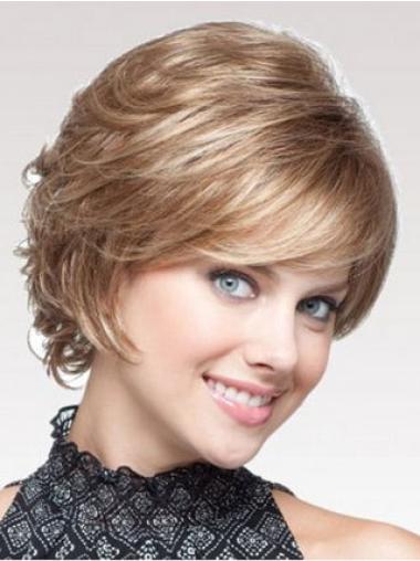 Wet And Wavy Wigs Short Short Blonde Wavy Classic Synthetic Wig Styles For Women