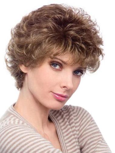 Short Curly Wigs For Women Short Ideal Auburn Curly Classic Luxury Synthetic Wigs Online