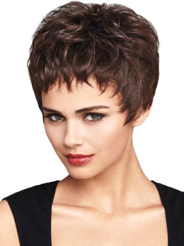 Wavy Synthetic Wig Synthetic Wavy Boycuts Lace Front Short Cut Wigs