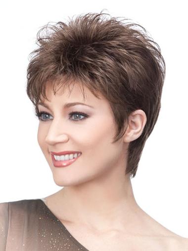 Synthetic Wigs Stylish Cropped Straight Best Wigs For Cancer