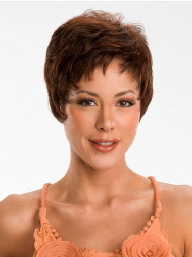Capless Wig Good Synthetic Straight Top Wigs Online Short Straight Auburn
