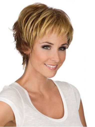 Wet And Wavy Wigs Synthetic Wigs Cropped Boycuts Best Womens Wigs For Cancer Patients