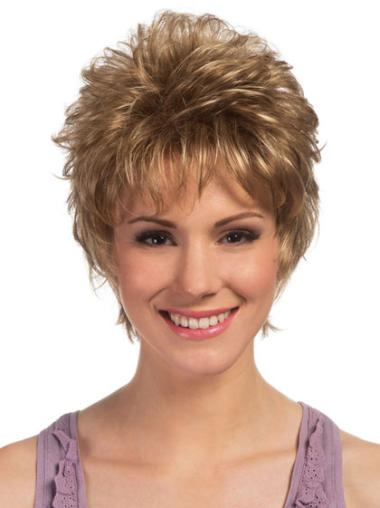 Cropped Wigs Synthetic Capless Boycuts Cropped Sassy Petite Wigs