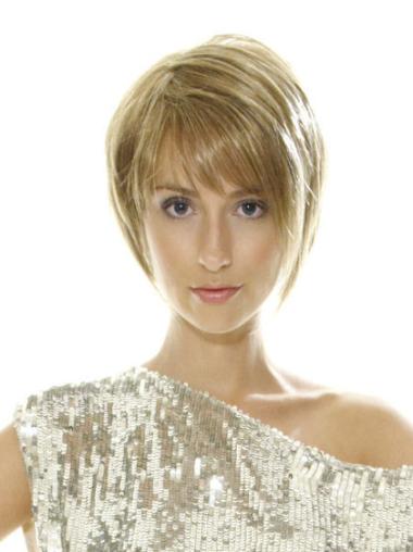 Chin Length Goog Bob Wigs Bobs Straight Chin Length Sleek Synthetic Lace Front Wig