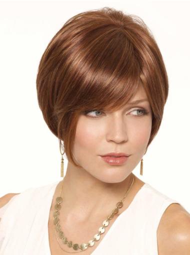 Short Bob Wigs For Buy Straight Synthetic 6 Inches Fashion Short Bob Lace Front Wigs