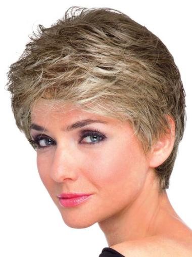 Synthetic Wavy Wig Amazing Wavy Capless Short Hair Brown Wig