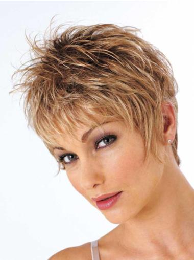 Wet And Wavy Synthetic Wigs Capless Boycuts Cropped Sassy Wigs For Petite Heads