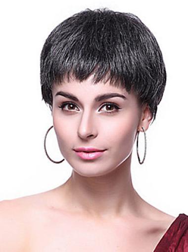 Synthetic Wig Good Perfect Synthetic Straight Capless Short Pixie Wigs