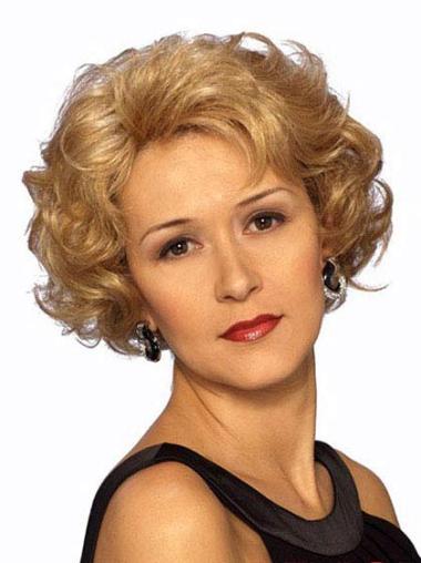 Short Wavy Wig Synthetic Blonde Classic Short Hair Lace Front Wigs