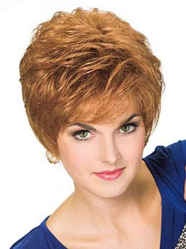 Cropped Boycuts Wigs 100% Hand-Tied Blonde Boycuts Cropped Best Natural Synthetic Wigs