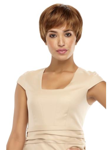Short Straight Hair Wigs Straight Short Brown Gorgeous Synthetic Lace Front Wigs