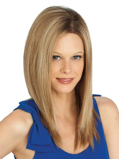 Long Straight Wigs Lace Front Without Bangs Straight Synthetic Gorgeous Blonde Long Wigs