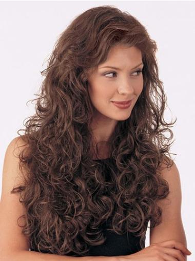 Long Gray Human Hair Wigs Long Capless Gorgeous Curly Half Wig Human Hair