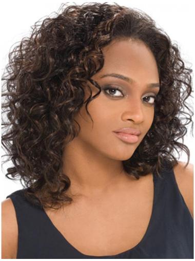 Human Hair Wigs Medium Brown Brown Kinky Capless Perfect Black Women'S Human Hair Wigs